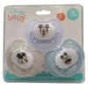 Cudlie - 3Pk Disney Mickey Mouse Pacifiers, Blue & Grey 2 Cudlie - 3Pk Disney Mickey Mouse Pacifiers, Blue & Grey -Macro Baby Store cudlie 3pk disney mickey mouse pacifiers blue grey image 1