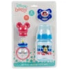 Cudlie - 3Pk Mickey Mouse Baby Set On Card Rattle 2 Cudlie - 3Pk Mickey Mouse Baby Set On Card Rattle -Macro Baby Store cudlie disney 3 pc set barbell rattle bottle paci image 1