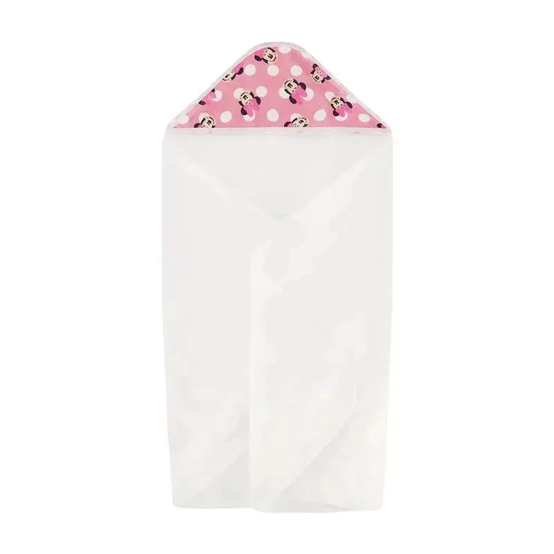 Cudlie - Disney Baby Girl 2Pk Rolled/Carded Hooded Towels, Minnie Mouse 5 Cudlie - Disney Baby Girl 2Pk Rolled/Carded Hooded Towels, Minnie Mouse - Image 3