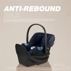 Cybex Aton G Swivel Infant Car Seat With 180-Degree Rotate, Linear Side-Impact Protection, 11-Position Headrest, SensorSafe & Safelock Base, Ocean 11 Cybex Aton G Swivel Infant Car Seat With 180-Degree Rotate, Linear Side-Impact Protection, 11-Position Headrest, SensorSafe & Safelock Base, Ocean -Macro Baby Store cybex aton g swivel infant car seat with 180 degree rotate linear side impact protection 11 position headrest sensorsafe safelock base ocean image 4