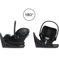Cybex - Aton G Swivel Infant Car Seat With 180-Degree Rotate, Moon Black 16 Cybex - Aton G Swivel Infant Car Seat With 180-Degree Rotate, Moon Black -Macro Baby Store cybex aton g swivel infant car seat with 180 degree rotate moon black image 6