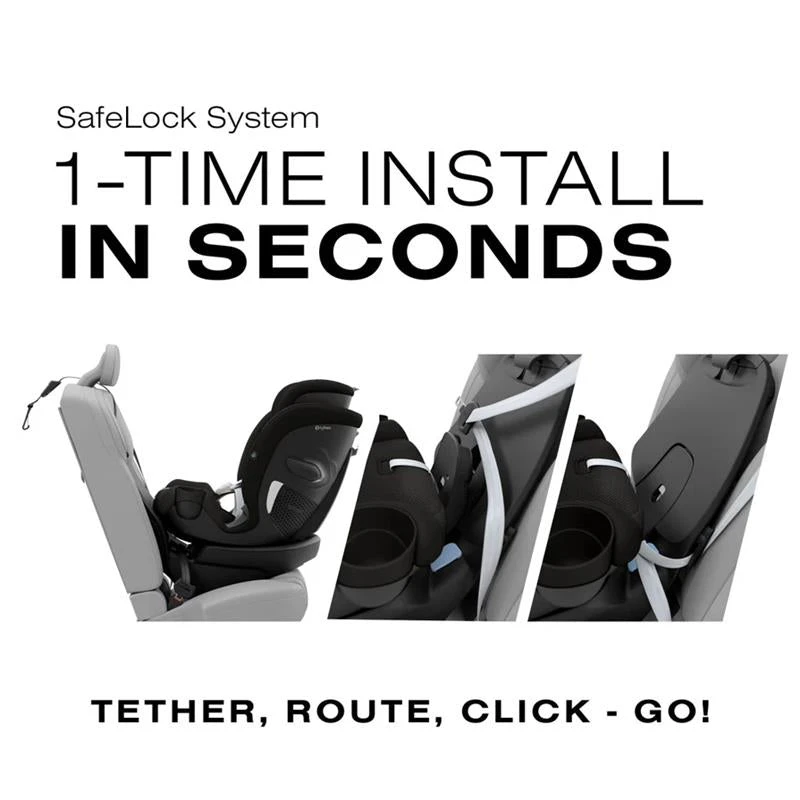 Cybex - Callisto G 360° Rotating All-in-One Convertible Car Seat, Moon Black 7 Cybex - Callisto G 360° Rotating All-in-One Convertible Car Seat, Moon Black - Image 5