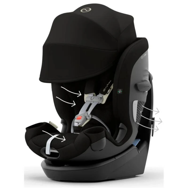 Cybex - Callisto G 360° Rotating All-in-One Convertible Car Seat, Moon Black 9 Cybex - Callisto G 360° Rotating All-in-One Convertible Car Seat, Moon Black - Image 7