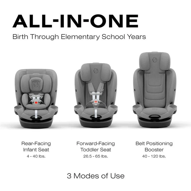 Cybex - Callisto G 360° Rotating All-in-One Convertible Car Seat, Stone Grey 4 Cybex - Callisto G 360° Rotating All-in-One Convertible Car Seat, Stone Grey - Image 2