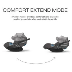 Cybex - Cloud T Sensorsafe Infant Car Seat, Mirage Grey 11 Cybex - Cloud T Sensorsafe Infant Car Seat, Mirage Grey -Macro Baby Store cybex cloud t sensorsafe infant car seat mirage grey image 3 d15eff9c 96d1 41a6 8340 50f756560d3f