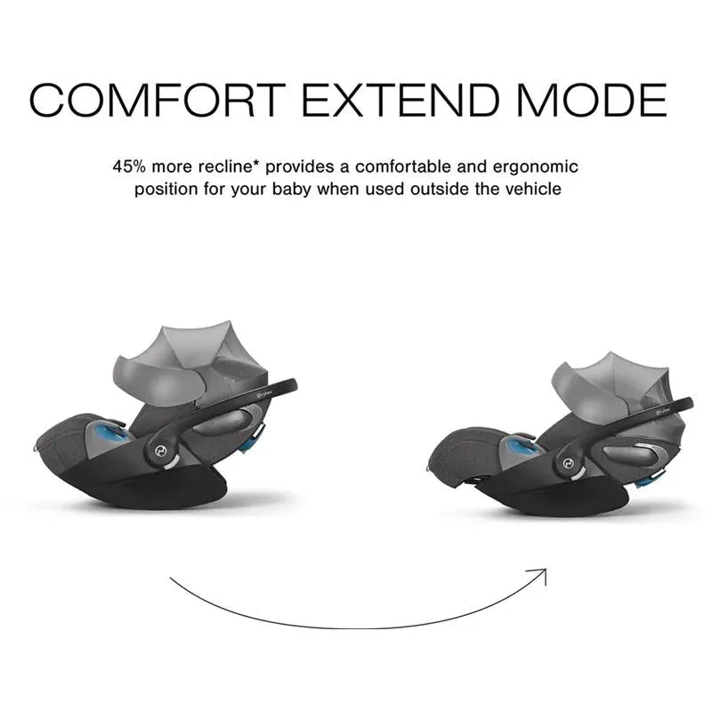 Cybex - Cloud T Sensorsafe Infant Car Seat, Mirage Grey 5 Cybex - Cloud T Sensorsafe Infant Car Seat, Mirage Grey - Image 3