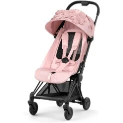 Cybex - Coya Compact Lightweight Stroller, Simply Flowers Pale Blush -Macro Baby Store cybex coya compact lightweight stroller simply flowers pale blush image 3