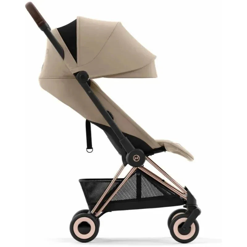 Cybex - Coya Compact Stroller, Rose Gold/Cozy Beige 5 Cybex - Coya Compact Stroller, Rose Gold/Cozy Beige - Image 3