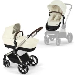 Cybex - Eos Lux 2-In-1 Stroller, Seashell Beige