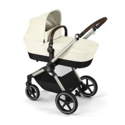 Cybex - Eos Lux 2-In-1 Stroller, Seashell Beige 14 Cybex - Eos Lux 2-In-1 Stroller, Seashell Beige -Macro Baby Store cybex eos lux 2 in 1 stroller seashell beige image 4