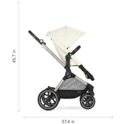 Cybex - Eos Lux 2-In-1 Stroller, Seashell Beige 16 Cybex - Eos Lux 2-In-1 Stroller, Seashell Beige -Macro Baby Store cybex eos lux 2 in 1 stroller seashell beige image 6