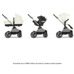 Cybex - Eos Lux 2-In-1 Stroller, Seashell Beige 19 Cybex - Eos Lux 2-In-1 Stroller, Seashell Beige -Macro Baby Store cybex eos lux 2 in 1 stroller seashell beige image 9