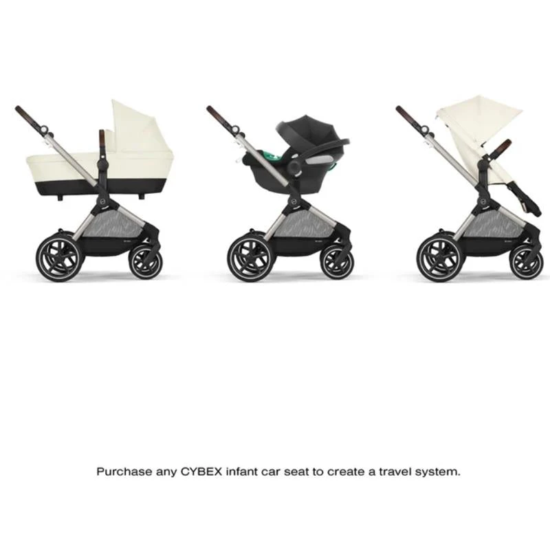 Cybex - Eos Lux 2-In-1 Stroller, Seashell Beige 11 Cybex - Eos Lux 2-In-1 Stroller, Seashell Beige - Image 9