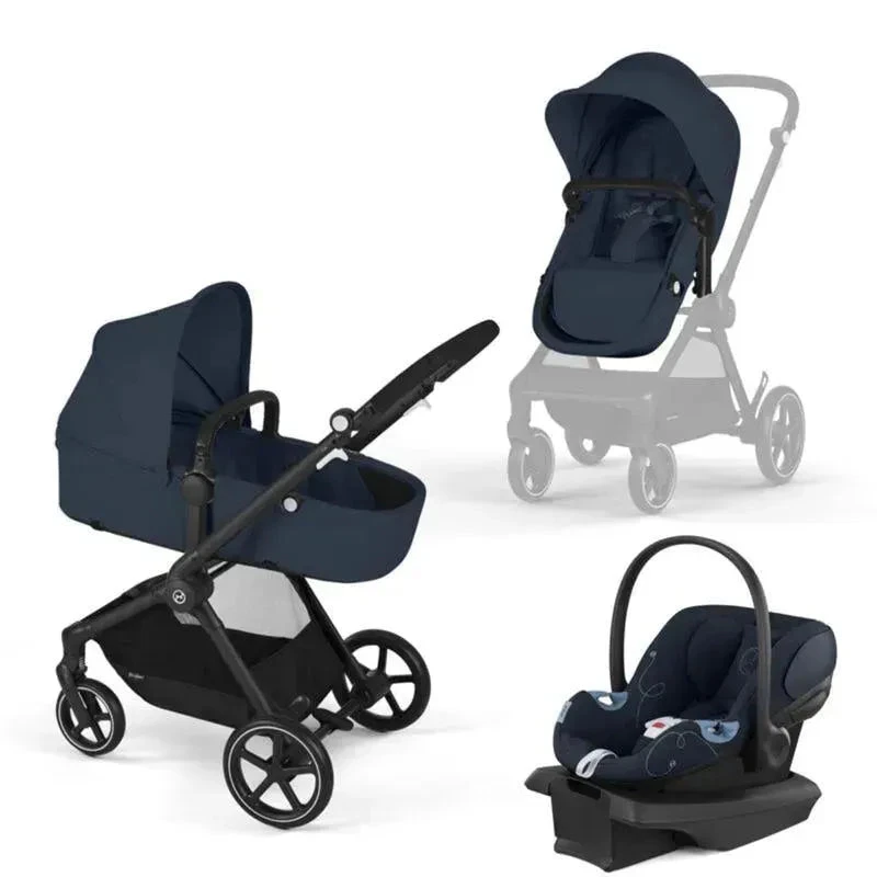 Cybex - EOS Stroller + Aton G Infant Car Seat, Ocean Blue 3 Cybex - EOS Stroller + Aton G Infant Car Seat, Ocean Blue