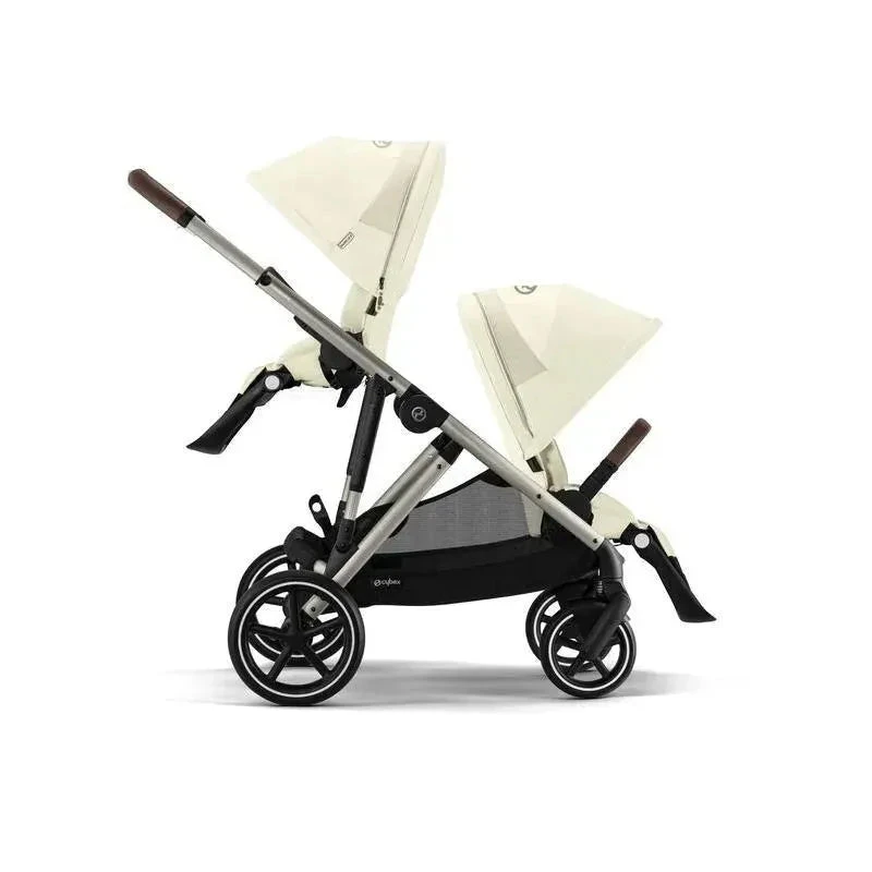 Cybex - Gazelle S 2 Double Stroller Bundle, Seashell Beige/Taupe Frame 4 Cybex - Gazelle S 2 Double Stroller Bundle, Seashell Beige/Taupe Frame - Image 2