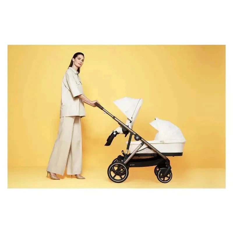 Cybex - Gazelle S 2 Double Stroller Bundle, Seashell Beige/Taupe Frame 7 Cybex - Gazelle S 2 Double Stroller Bundle, Seashell Beige/Taupe Frame - Image 5