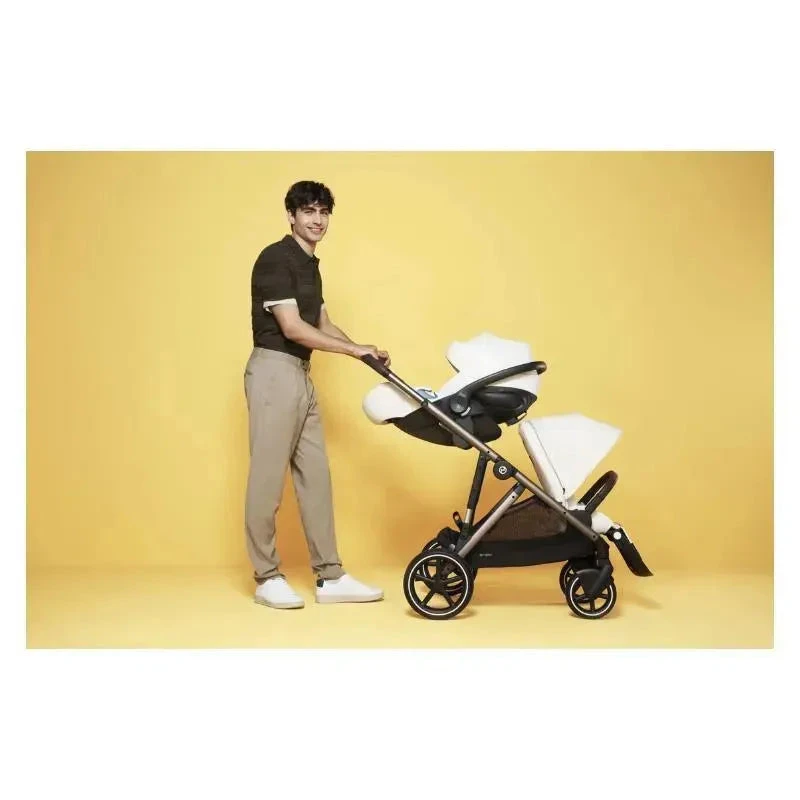 Cybex - Gazelle S 2 Double Stroller Bundle, Seashell Beige/Taupe Frame 8 Cybex - Gazelle S 2 Double Stroller Bundle, Seashell Beige/Taupe Frame - Image 6