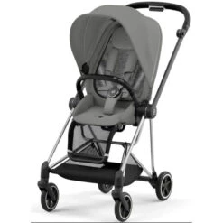 Cybex - Mios 3, Chrome/Black Frame + Mirage Grey Seat Pack -Macro Baby Store cybex mios 3 chrome black frame mirage grey seat pack image 5