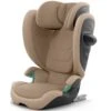 Cybex - Solution G2 Folding Travel High-Back Booster, Almond Beige 1 Cybex - Solution G2 Folding Travel High-Back Booster, Almond Beige -Macro Baby Store cybex solution g2 folding travel high back booster almond beige image 1