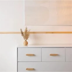 Dadada - Soho 5-Drawer Dresser For Nursery And Bedroom, White/Natural -Macro Baby Store dadada soho 5 drawer dresser for nursery and bedroom white natural image 4