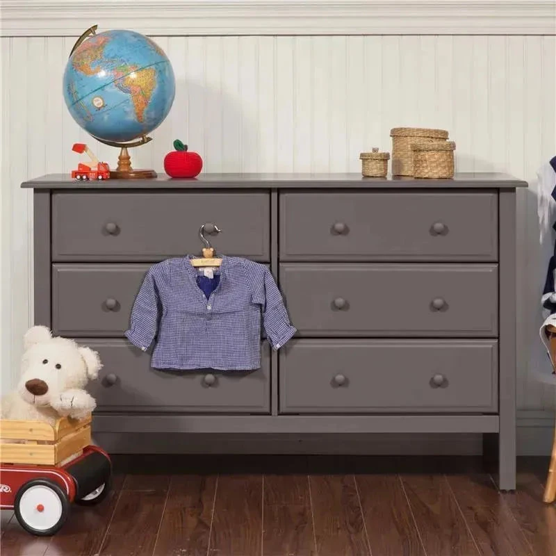 DaVinci Jayden 6-Drawer Double Wide Dresser, Slate 7 DaVinci Jayden 6-Drawer Double Wide Dresser, Slate - Image 5