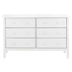 DaVinci Jayden 6-Drawer Double Wide Dresser, White
