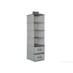 Delta - 6 Shelf Storage With 2 Drawers, Cool Grey