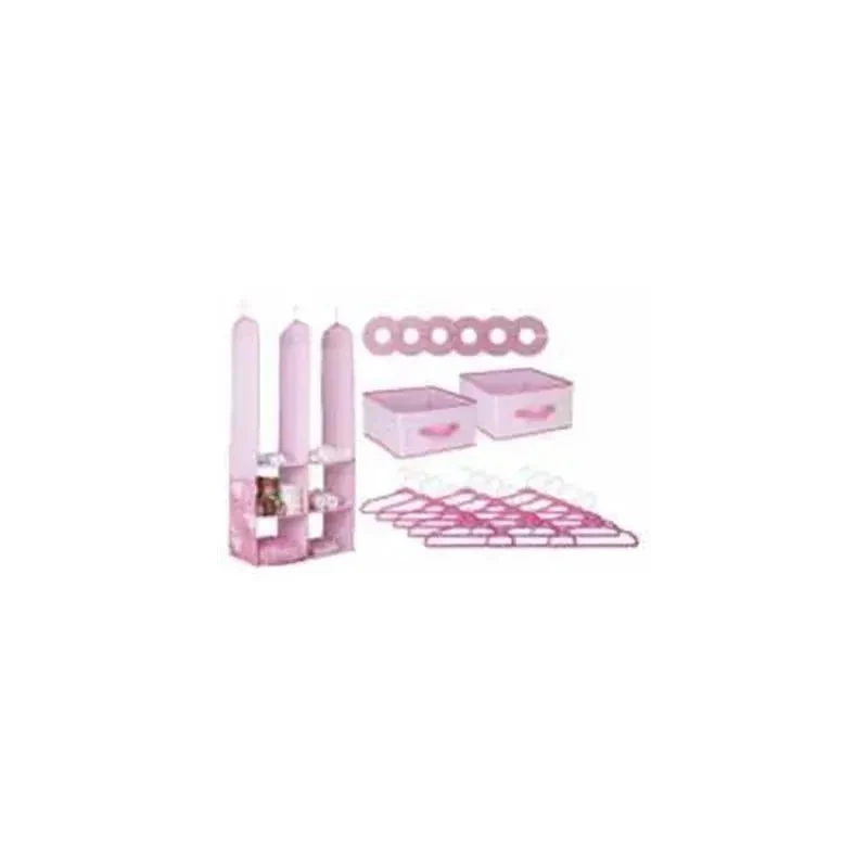 Delta Children - 24 Pk Nursery Storage Set, Pink 3 Delta Children - 24 Pk Nursery Storage Set, Pink