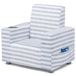 Delta Children - Gap Upholstered Kids Chair, Grey -Macro Baby Store delta children gap upholstered kids chair grey image 3