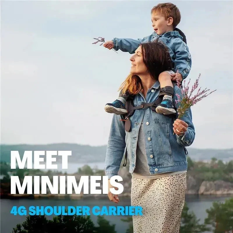 MiniMeis - G4 Lightweight Child Shoulder Carrier, Grey 4 MiniMeis - G4 Lightweight Child Shoulder Carrier, Grey - Image 2