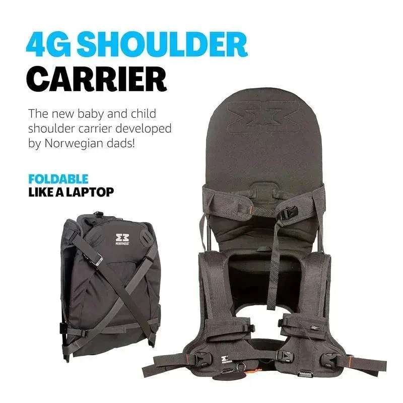 MiniMeis - G4 Lightweight Child Shoulder Carrier, Grey 5 MiniMeis - G4 Lightweight Child Shoulder Carrier, Grey - Image 3