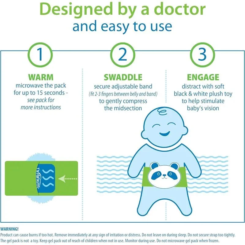 Dr. Brown's Dr. Brown - Infant Gripebelt, Panda 8 Dr. Brown's Dr. Brown - Infant Gripebelt, Panda - Image 6