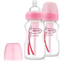 Dr. Brown's - 9 Oz Options+ Wide-Neck Bottle 2Pk, Pink