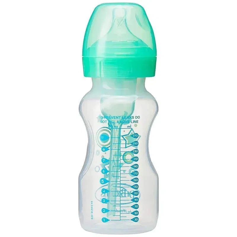 Dr. Brown's - 9 Oz Options+ Wide-Neck Bottle To Sippy, Green 5 Dr. Brown's - 9 Oz Options+ Wide-Neck Bottle To Sippy, Green - Image 3
