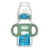 Dr. Brown's - 9 Oz/ 270 Ml Wide-Neck Sippy Spout Bottle With Silicone Handles, Green -Macro Baby Store dr browns 9 oz 270 ml wide neck sippy spout bottle with silicone handles green image 1