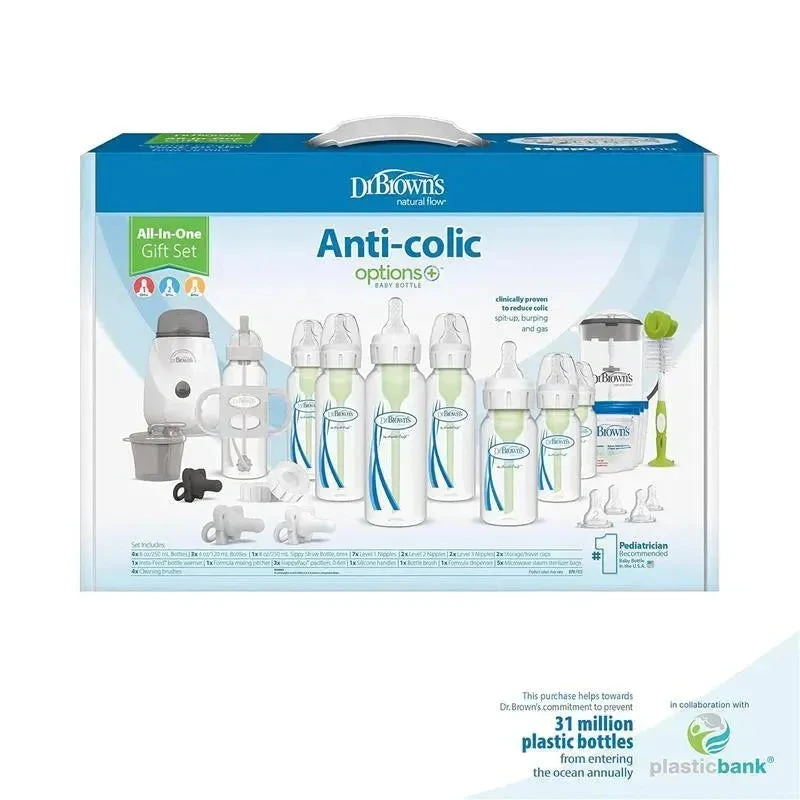 Dr. Brown's - All In One Options+, Narrow Anti-Colic Baby Bottle Gift Set 12 Dr. Brown's - All In One Options+, Narrow Anti-Colic Baby Bottle Gift Set - Image 10
