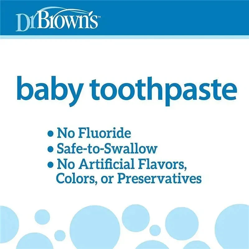 Dr. Brown's - Baby Toothpaste Fluoride-Free, Strawberry, 1.4Oz 5 Dr. Brown's - Baby Toothpaste Fluoride-Free, Strawberry, 1.4Oz - Image 3