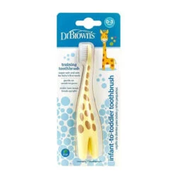 Dr. Brown's Infant Toothbrush, Giraffe -Macro Baby Store dr browns infant toothbrush giraffe image 7