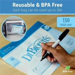 Dr. Brown's Dr. Browns - 5Pk Microwave Steam Sterilizer Bags For Baby Bottles 24 Dr. Brown's Dr. Browns - 5Pk Microwave Steam Sterilizer Bags For Baby Bottles -Macro Baby Store dr browns microwave steam sterilizer bags image 10