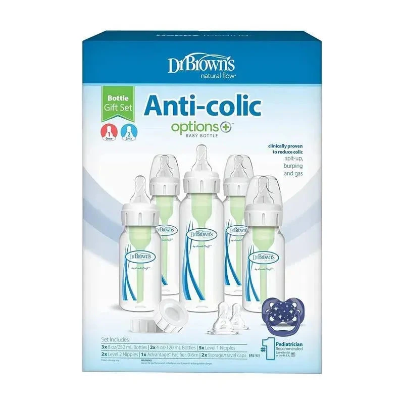 Dr. Brown's - Options+ Narrow Anti-Colic Baby Bottle Gift Set 4 Dr. Brown's - Options+ Narrow Anti-Colic Baby Bottle Gift Set - Image 2