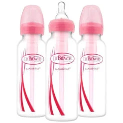 Dr. Brown's - 3Pk Options Narrow Bottles, 8 Oz, Pink
