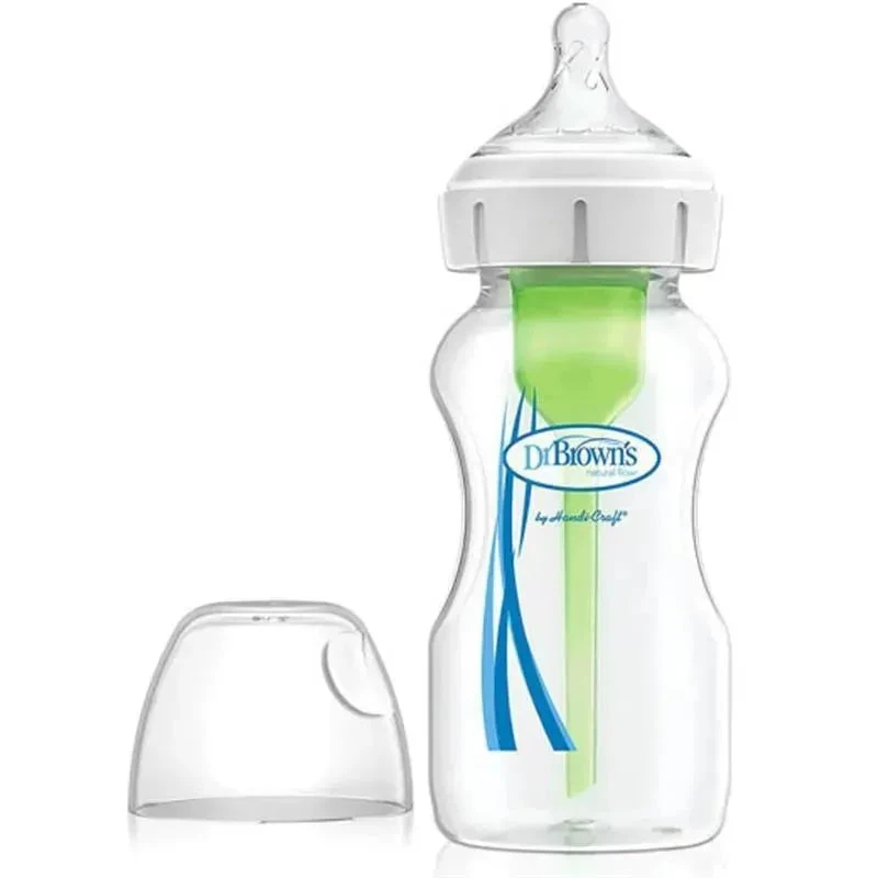 Dr. Brown's - Options+ Wide-Neck Baby Bottle, Single, 9Oz 3 Dr. Brown's - Options+ Wide-Neck Baby Bottle, Single, 9Oz