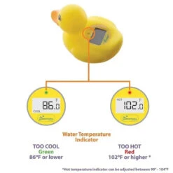 Dreambaby - Floating Toy Temperature Safety Monitor, Yellow Duck -Macro Baby Store dreambaby room bath thermometer duck image 3
