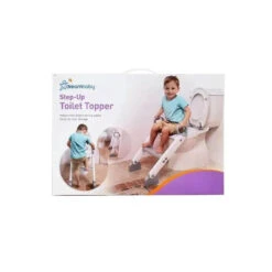 Dreambaby - Toddler Step-Up Toilet Seat, Gray 9 Dreambaby - Toddler Step-Up Toilet Seat, Gray -Macro Baby Store dreambaby toddler step up toilet seat gray image 7