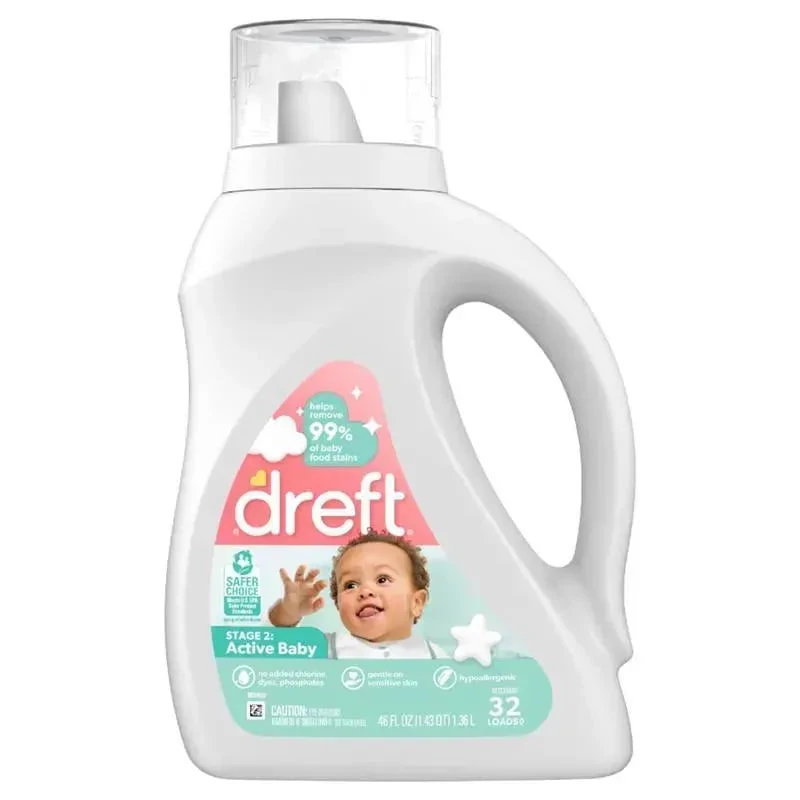 Dreft - Newborn Baby Liquid Laundry Detergent - 32 Loads 3 Dreft - Newborn Baby Liquid Laundry Detergent - 32 Loads