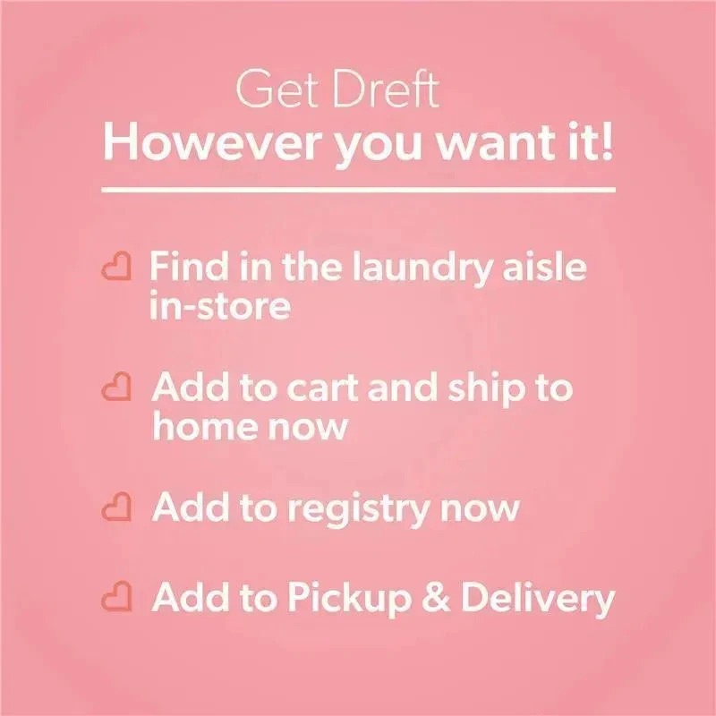 Dreft Newborn Baby Liquid Laundry Detergent - 64 Loads - 100 Fl Oz 8 Dreft Newborn Baby Liquid Laundry Detergent - 64 Loads - 100 Fl Oz - Image 6