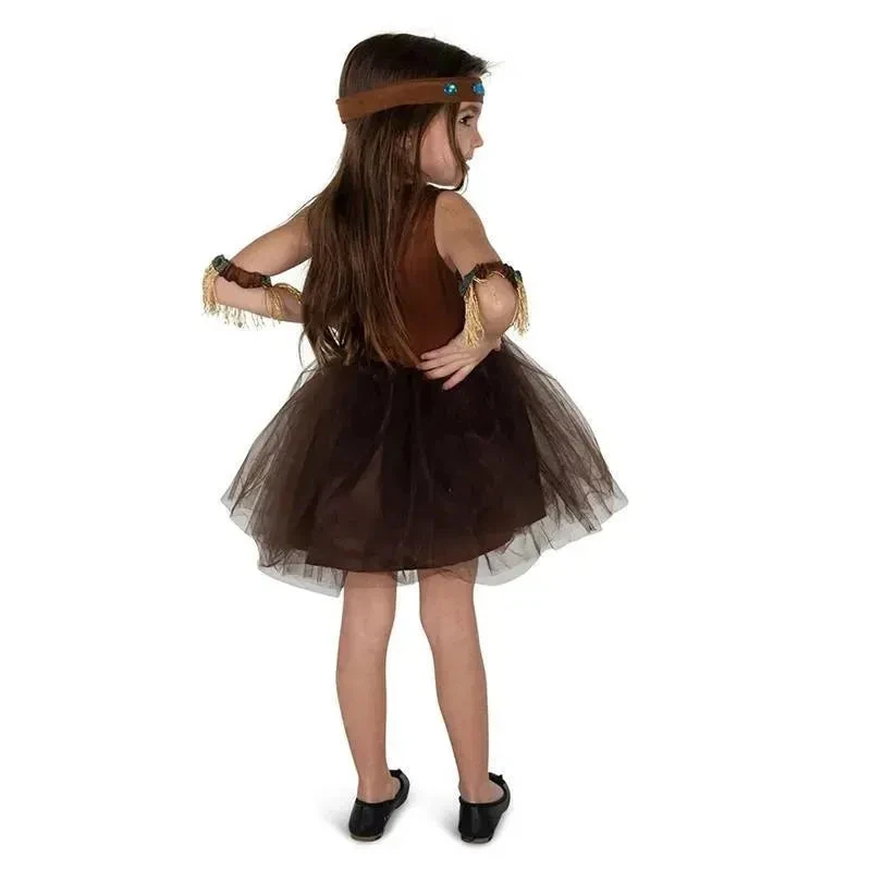 Dress Up America Kids Halloween Costume Indian Girl 4 Dress Up America Kids Halloween Costume Indian Girl - Image 2