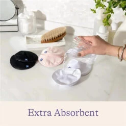 Emerson Healthcare - Lansinoh Reusable Nursing Pads, 8 Absorbent Nursing Pads, Pink And Black Pads -Macro Baby Store emerson healthcare lansinoh reusable nursing pads 8 absorbent nursing pads pink and black pads image 3