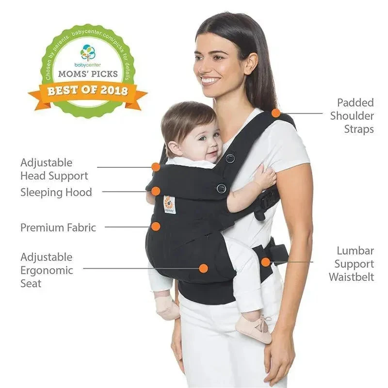 Ergobaby Ergo Baby Four Position 360 Baby Carrier, Black 9 Ergobaby Ergo Baby Four Position 360 Baby Carrier, Black - Image 7