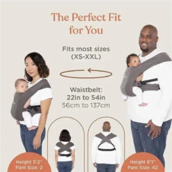 Ergobaby - Embrace Baby Carrier Soft Air Mesh, Soft Grey -Macro Baby Store ergobaby embrace baby carrier soft air mesh soft grey image 5